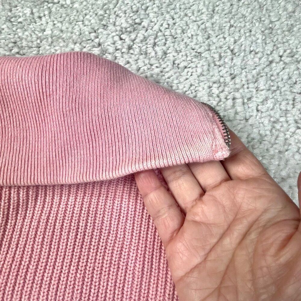 AERIE Beyond Quarter Zip Sweater Pink - Picture 6 of 9